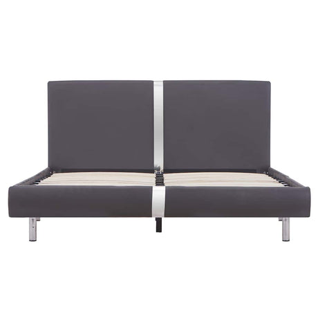 Vidaxl bedframe kunstleer grijs 140x200 cm