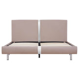 Vidaxl bedframe kunstleer cappuccino 140x200 cm