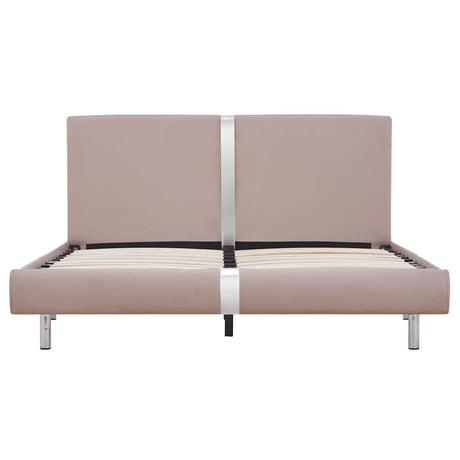 Vidaxl bedframe kunstleer cappuccino 140x200 cm