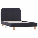 Vidaxl bedframe stof donkergrijs 90x200 cm