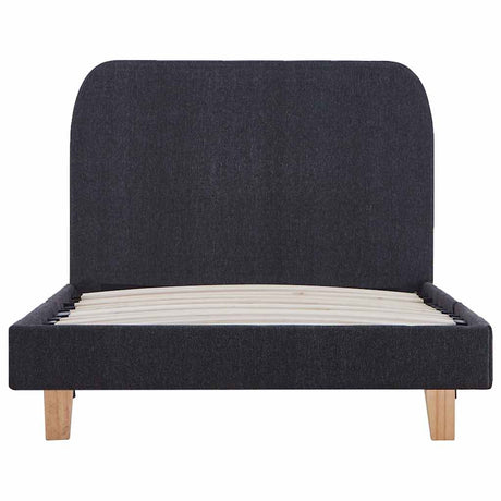 Vidaxl bedframe stof donkergrijs 90x200 cm
