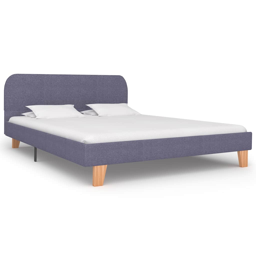 Vidaxl bedframe stof lichtgrijs 140x200 cm