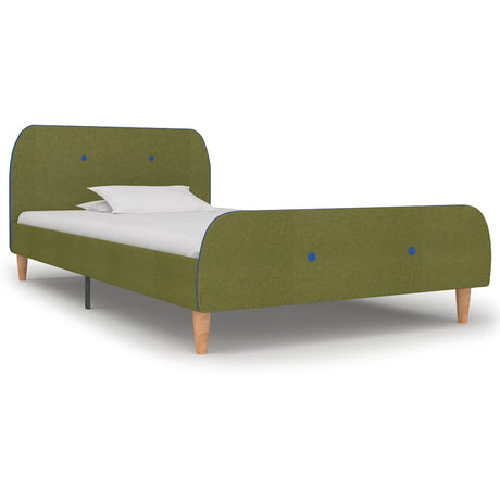 Vidaxl bedframe stof groen 90x200 cm
