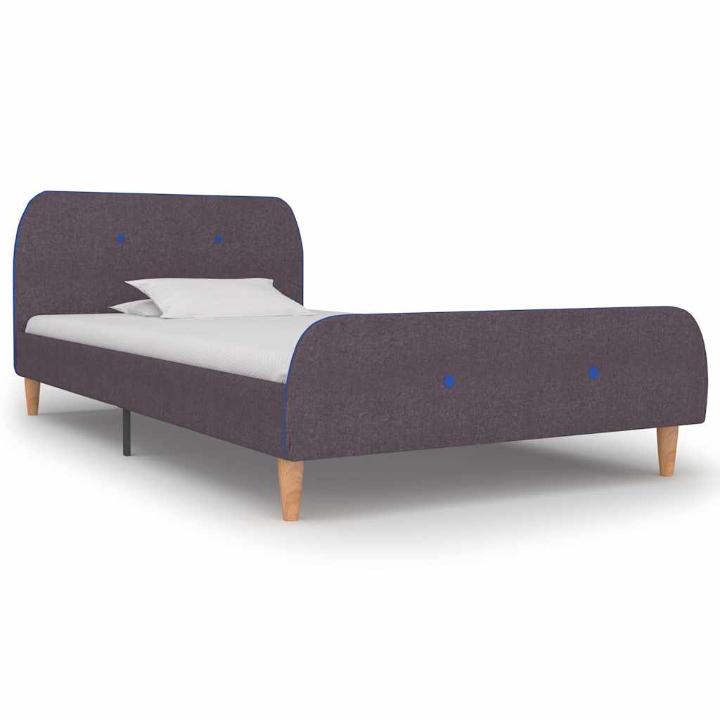 Vidaxl bedframe stof taupe 90x200 cm