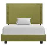 Vidaxl bedframe stof groen 90x200 cm