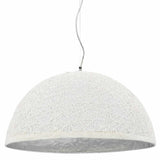 Vidaxl Hanging Lampe E27 Ø50 cm Weiß und Silber