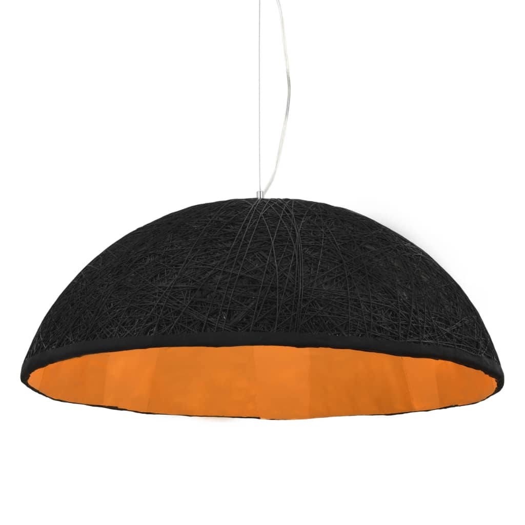Vidaxl Hanging Lampe E27 Ø70 cm Schwarz und Gold