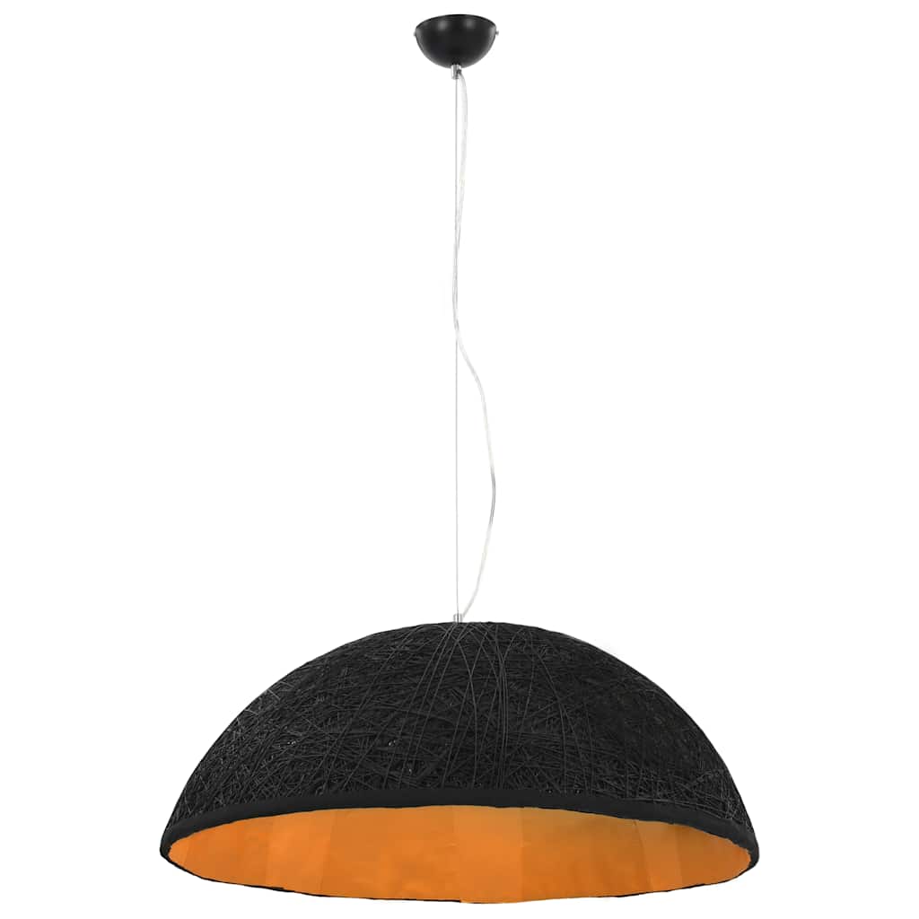 Vidaxl Hanging Lampe E27 Ø70 cm Schwarz und Gold