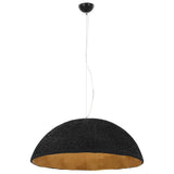 Vidaxl Hanging Lampe E27 Ø70 cm Schwarz und Gold