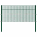 Vidaxl -Zauntafel mit Pfosten 1.7x0,8 m Eisengrün