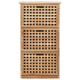 Vidaxl Schuhschrank 55x20x104 cm Festes Walnussholz