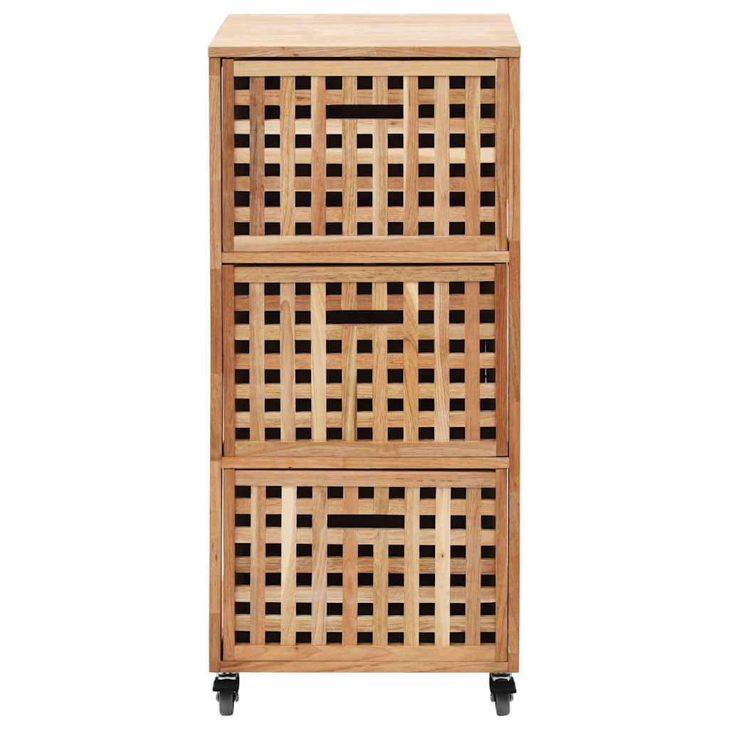 Vidaxl badkamerkastje 41x41x91 cm massief walnotenhout