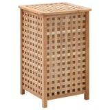 Vidaxl Laundry Basket 39x39x65 cm Legno di noce solido