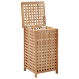 Vidaxl Waschkorb 39x39x65 cm Festes Walnussholz