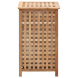 Vidaxl Waschkorb 39x39x65 cm Festes Walnussholz