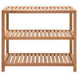 Vidaxl Badezimmer Rack 65x40x55 cm Festes Walnussholz