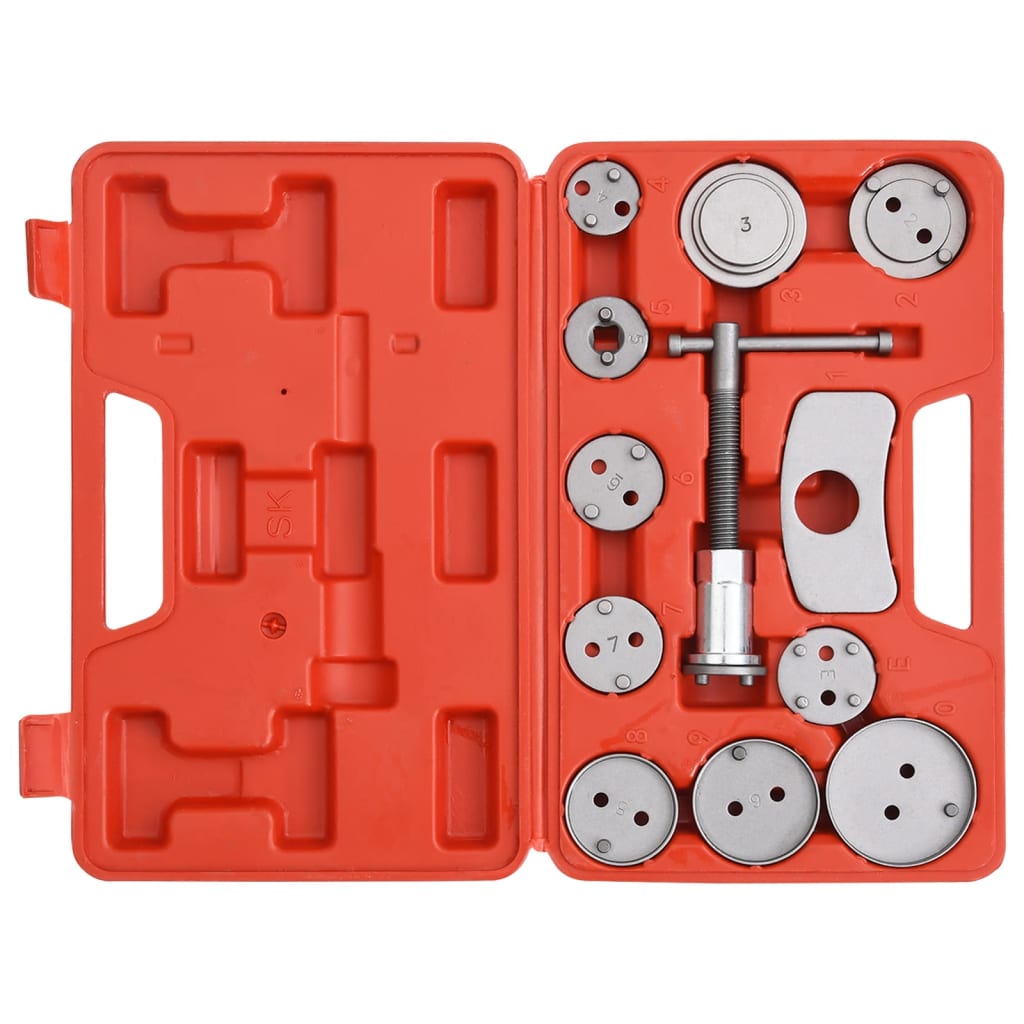 Vidaxl 12-Stéck Brems Piston zréckginn Tool Set