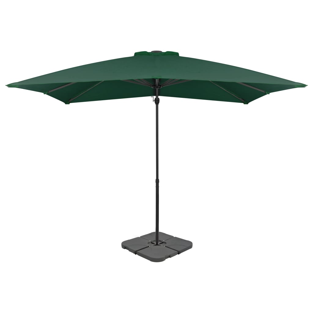 Vidaxl Parasol with portable base green