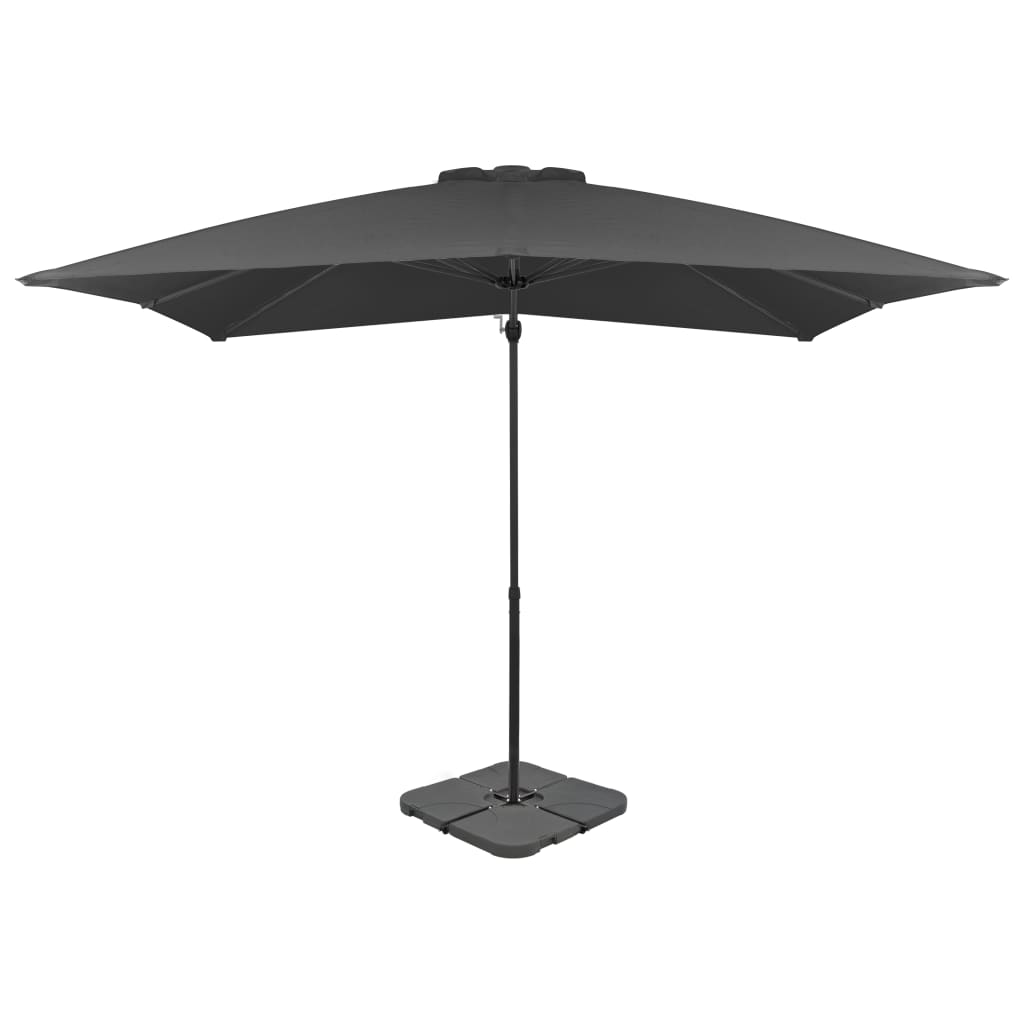 Vidaxl parasol avec anthracite de base portable -colore