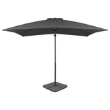 Parasol Vidaxl con antracita de base portátil