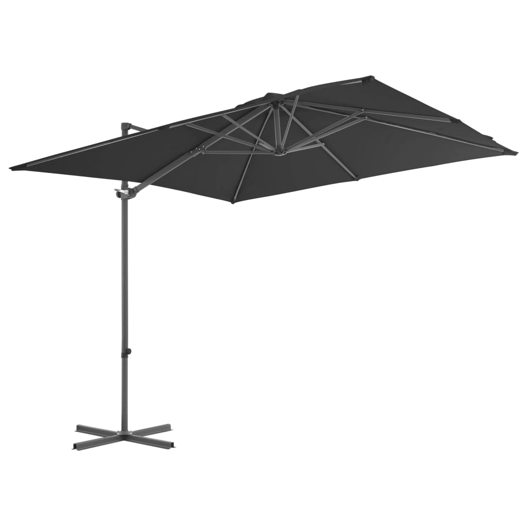 Vidaxl Parasol with portable base Anthracite -colored