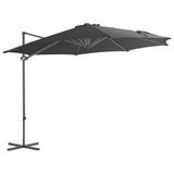 VidaXL Parasol met draagbare voet antracietkleurig