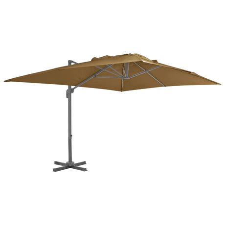 VidaXL Sonnenschirm mit tragbarem Sockel Taupe