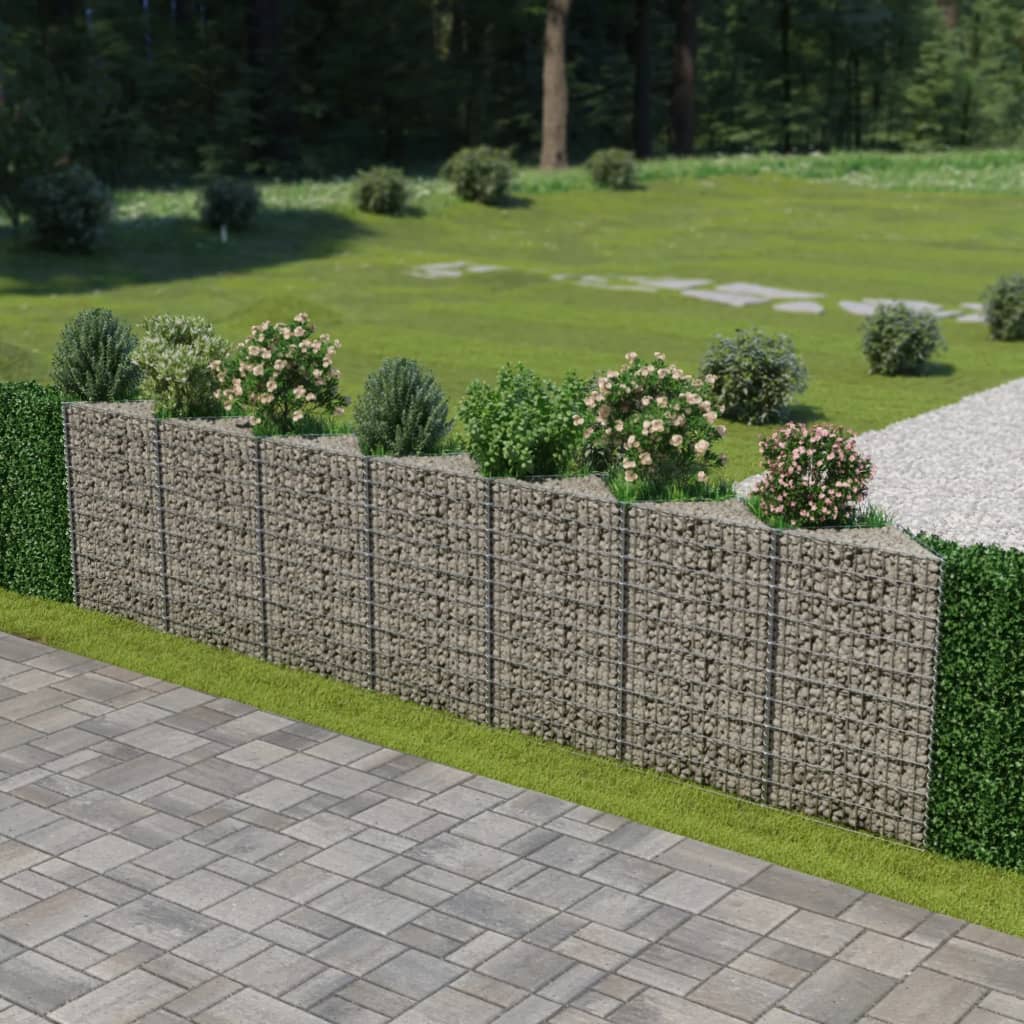 Vidaxl Gabion koszyk 450x30x100 cm ocynkowana stal