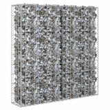 Vidaxl Schanskorf Wand mit Deckel 80x20x100 cm verzinkter Stahl
