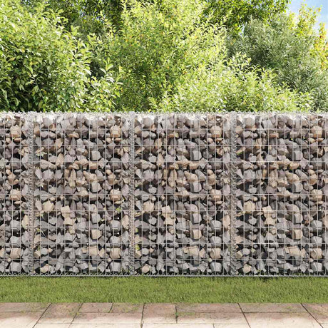 Vidaxl Schanskorf Wand mit Deckel 80x20x100 cm verzinkter Stahl