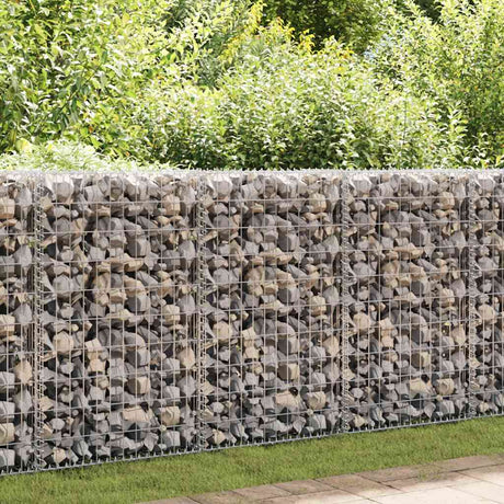 Vidaxl Schanskorf Wand mit Deckel 80x20x100 cm verzinkter Stahl