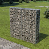 Vidaxl Schanskorf Wall s víčkami 100x20x100 cm galvanizovaná ocel