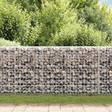 Vidaxl Schanskorf Wand mit Deckel 200x20x85 cm verzinkter Stahl