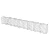 Vidaxl Schanskorf wall with lids 900x50x100 cm galvanized steel