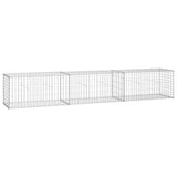 Vidaxl Schanskorf Wand mit Deckel 300x50x50 cm verzinkter Stahl