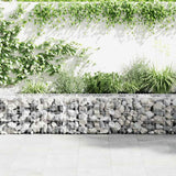 Vidaxl Schanskorf Wand mit Deckel 300x50x50 cm verzinkter Stahl