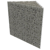 Vidaxl Gabion Planzer huet 75x7x50 cm galvaniséiert Stol