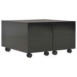 Vidaxl salontafel 60x60x35 cm bewerkt hout hoogglans zwart