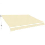 Vidaxl Luifel erstreckt sich manuell 600 cm Creme