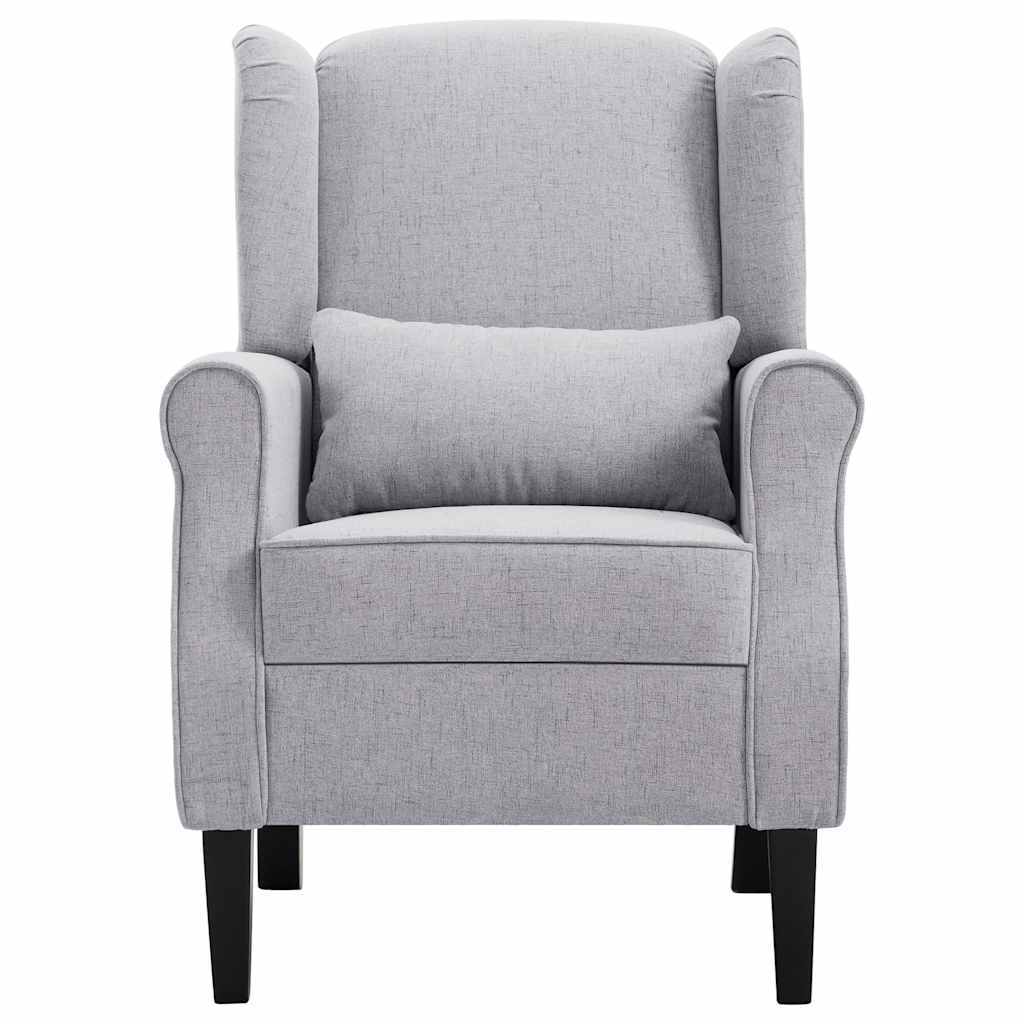 Vidaxl fauteuil stof lichtgrijs