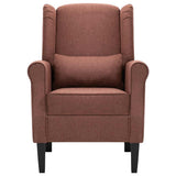 Vidaxl fauteuil stof bruin