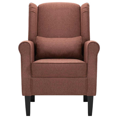 Vidaxl fauteuil stof bruin