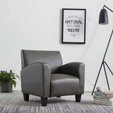 Vidaxl fauteuil kunstleer grijs
