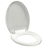 Vidaxl Toilettensitz Soft-Close mit Schnellveröffentlichungsdesign Weiß
