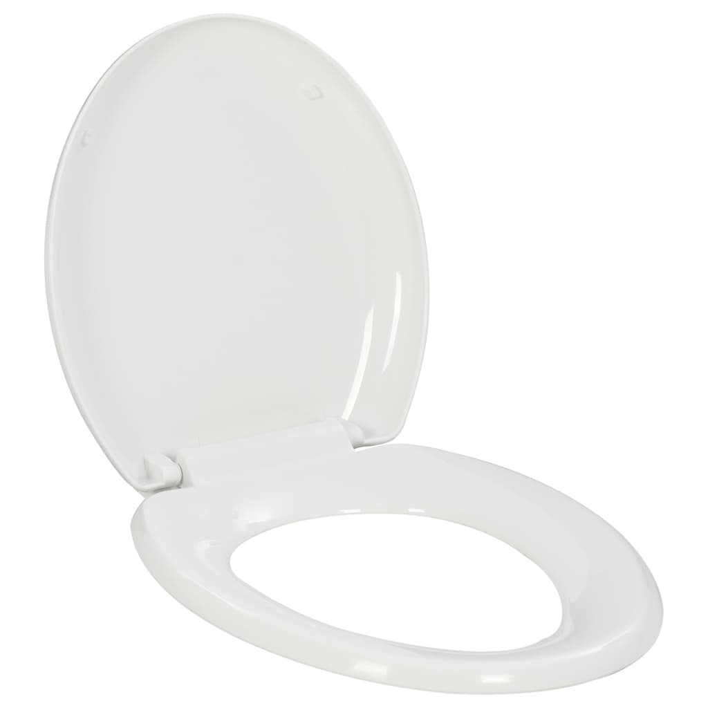 Vidaxl Sedile del toilette morbido con design a rilascio rapido bianco