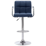 Vidaxl barstoel stof blauw