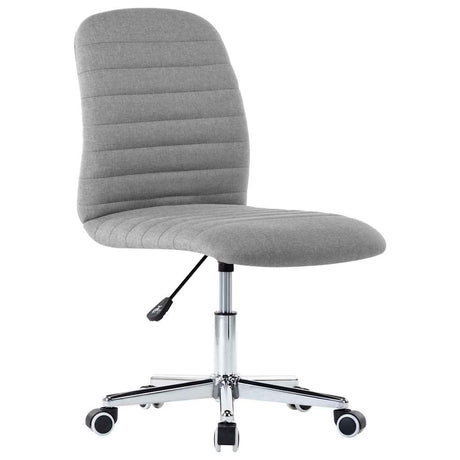 Vidaxl eetkamerstoelen 2 st stof lichtgrijs