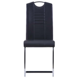 Vidaxl eetkamerstoelen 4 st kunstleer zwart