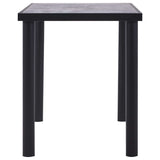 Vidaxl eettafel 120x60x75 cm mdf zwart en betongrijs