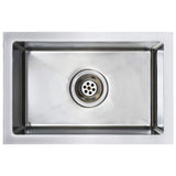 Vidaxl Sink handgefertigt Edelstahl